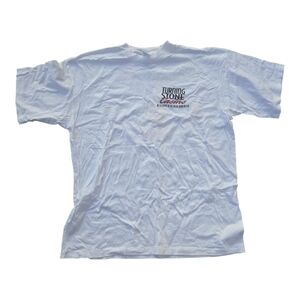 Vintage Single Stitch Casino White Graphic T-Shirt Size XL